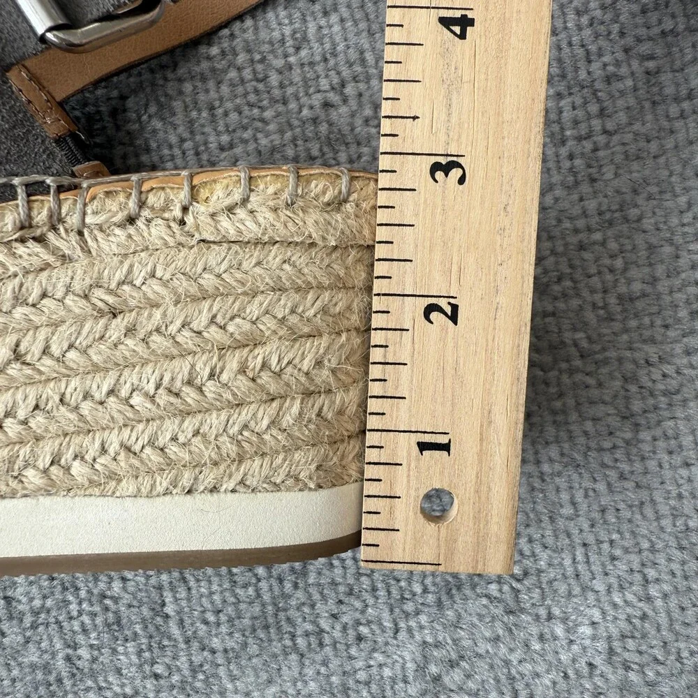 Dolce Vita Shoes Womens Size 7 Suede Espadrille Wedge Sandals Platform Buckle